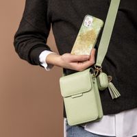 Selencia Avani Slang Telefoontasje Crossbody - Groen