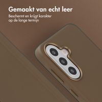 Accezz MagSafe Leather Backcover Samsung Galaxy A57 (5G) - Coffee Brown