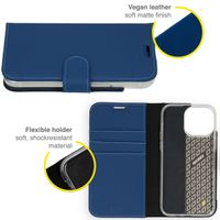 Accezz Wallet Softcase Bookcase iPhone 14 Pro Max - Donkerblauw