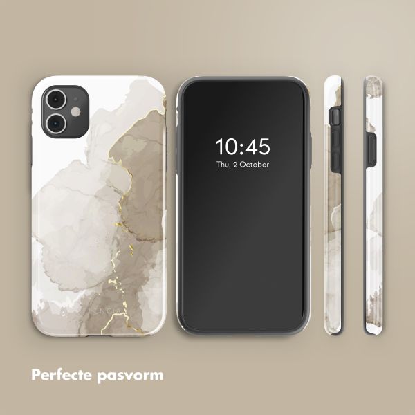 Selencia Vivid Tough Backcover iPhone 11 - Marble Light Brown