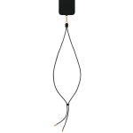 iDeal of Sweden Vegan Leather Phone Strap - Universeel verstelbaar telefoonkoord - Zwart