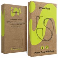 imoshion Design hoesje met koord Apple iPhone 14 Pro - Black Marble