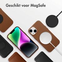 Accezz MagSafe Leather Backcover Apple iPhone 14 - Sienna Brown