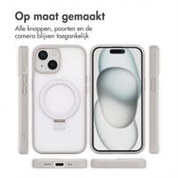 Accezz Ring Stand Backcover met MagSafe Apple iPhone 15 - Grijs