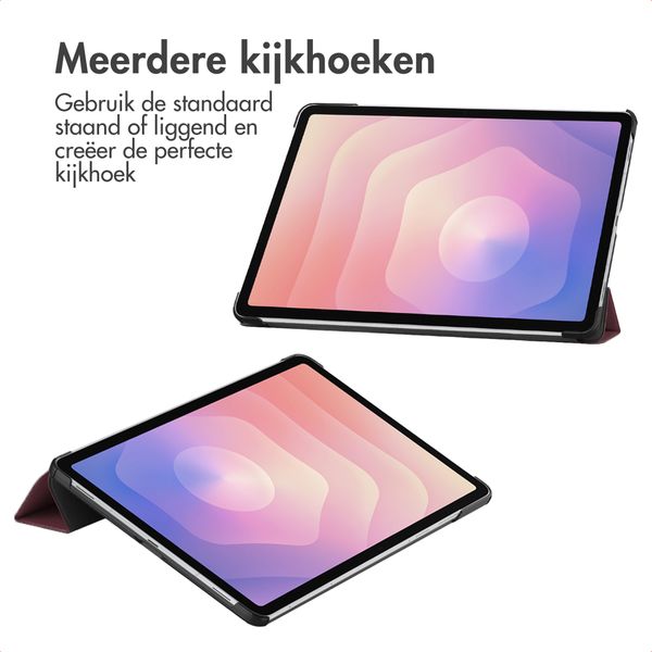 imoshion Trifold Bookcase Samsung Galaxy Tab S11 - Bordeaux