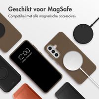 Accezz MagSafe Leather Backcover Samsung Galaxy A57 (5G) - Coffee Brown