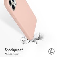 Accezz Liquid Silicone Back Cover Apple iPhone 12 (Pro) - Pink