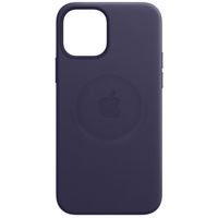 Apple Leather Backcover MagSafe Apple iPhone 12 Pro Max - Deep Violet