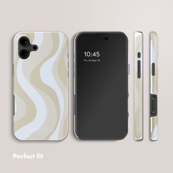 Selencia Vivid Back Cover with MagSafe Apple iPhone 16 - Desert Waves Beige