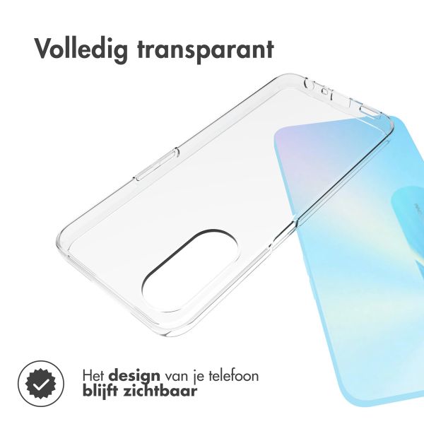 Accezz Clear Backcover Oppo A78 (5G) - Transparant