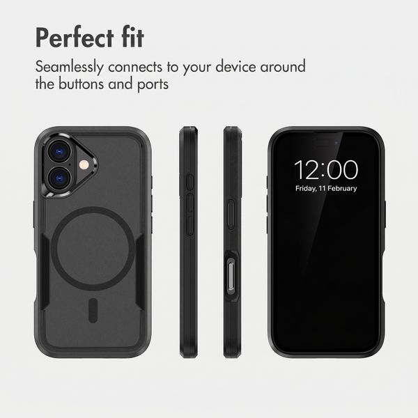 imoshion Back Cover with MagSafe Apple iPhone 16 - Black