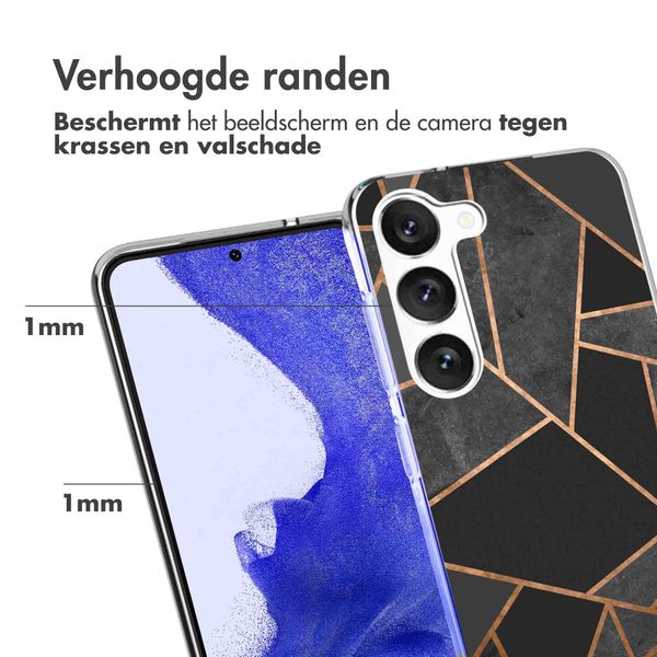 imoshion Design hoesje Samsung Galaxy S23 Plus - Black Graphic