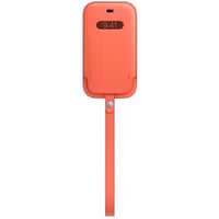 Apple Leather Sleeve MagSafe Apple iPhone 12 (Pro) - Pink Citrus