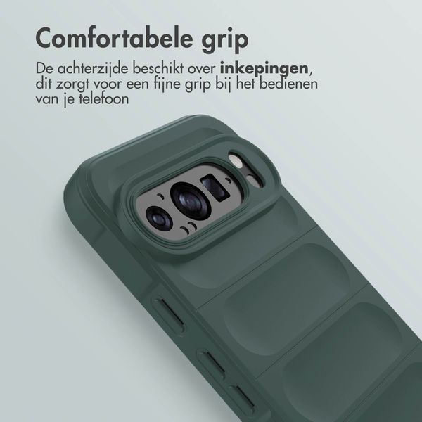 imoshion EasyGrip Backcover Google Pixel 9 / 9 Pro - Donkergroen