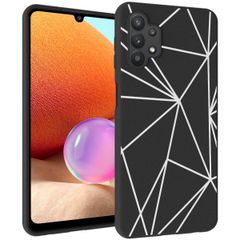 imoshion Design hoesje Samsung Galaxy A32 (5G) - Grafisch - Lijn Zwart