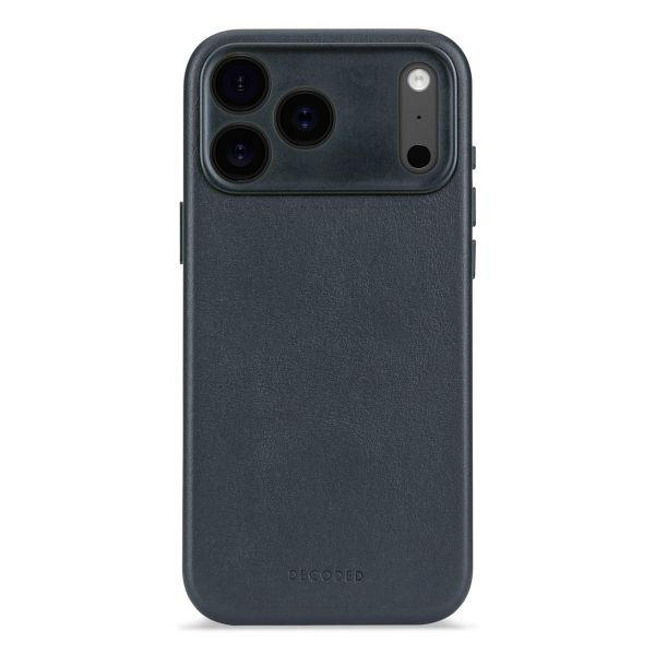 Decoded Leather Backcover MagSafe Apple iPhone 17 Pro - Navy Shadow