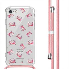 imoshion Design hoesje met koord Apple iPhone SE (2022 / 2020) / 8 / 7 - Crab Watercolor