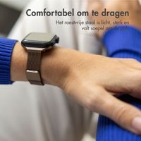 imoshion Slim Milanees bandje Apple Watch Series 1 t/m 9 / SE (38/40/41 mm) | Series 10 / 11 (42 mm) - Bruin