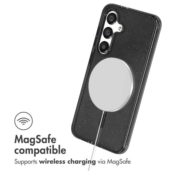 imoshion Sparkle Backcover met MagSafe Samsung Galaxy S25 - Glitter Zwart