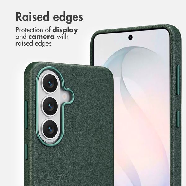 Accezz Leather Back Cover with MagSafe Samsung Galaxy S26 - Cedar Green