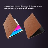 Accezz Leather Trifold Bookcase Apple iPad 11 (2025) 11 inch A16 / iPad 10 (2022) 10.9 inch - Cognac