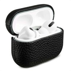 Accezz Echt Leren Case Apple AirPods Pro - Zwart