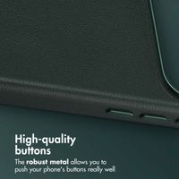 Accezz Leather Back Cover with MagSafe Apple iPhone 17 Pro - Cedar Green
