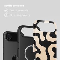 Selencia Vivid Back Cover with MagSafe Apple iPhone Air - Art Wave Black