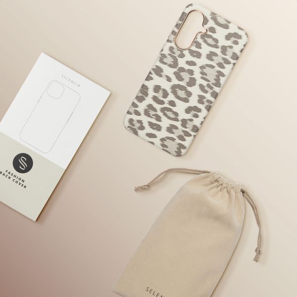 Selencia Sabi Backcover Panterprint met MagSafe Samsung Galaxy A56 - Soft Ivory