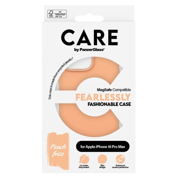 CARE by PanzerGlass Fashion Backcover MagSafe Apple iPhone 16 Pro Max - Peachy