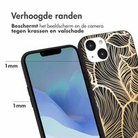 imoshion Design hoesje iPhone 14 - Bladeren / Zwart