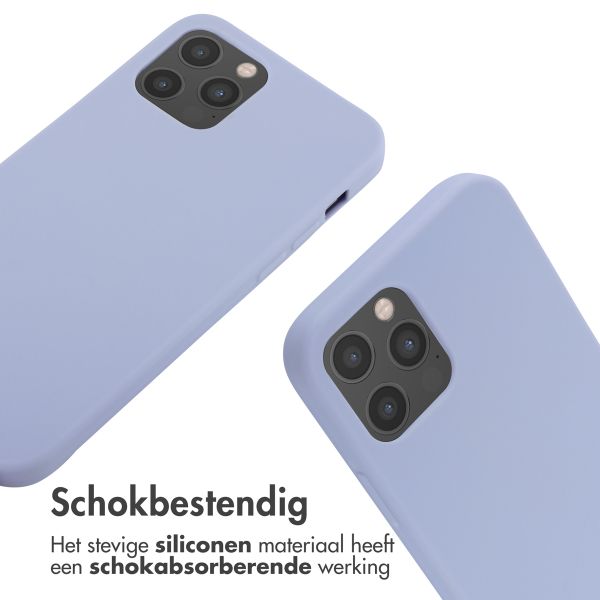 imoshion Siliconen hoesje met koord iPhone 12 (Pro) - Paars