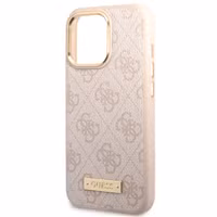 Guess 4G Logo Monogram Backcover MagSafe Apple iPhone 14 Pro - Roze