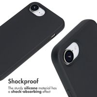 imoshion Silicone Case with Strap Apple iPhone 17e / 16e - Black