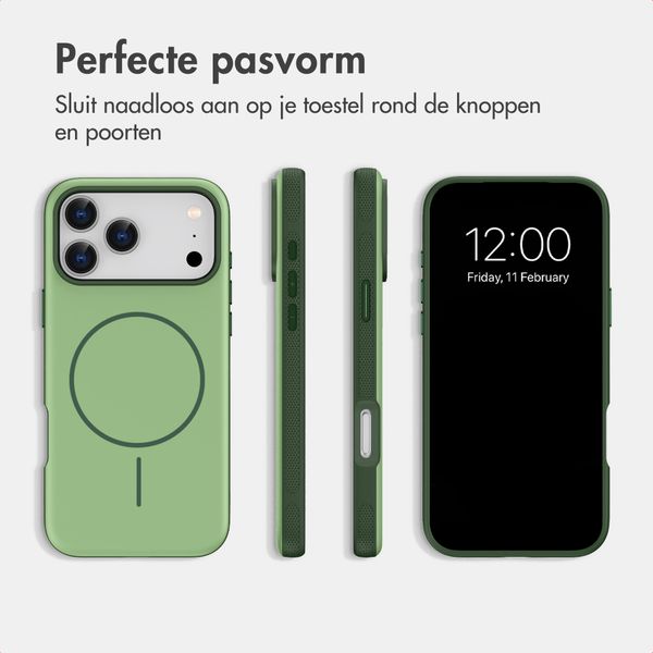 imoshion Color Backcover met Thin MagSafe Ring Apple iPhone 17 Pro - Donkergroen