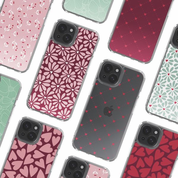 imoshion Design hoesje Apple iPhone 15 - Bloom Love Blush