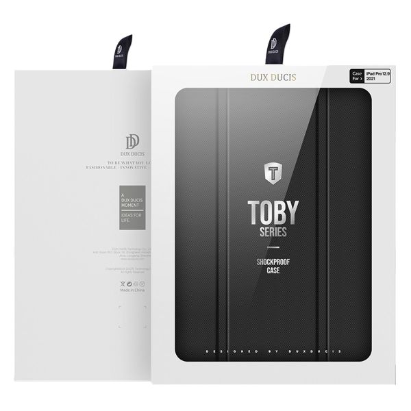 Dux Ducis Toby Bookcase iPad 9 (2021) 10.2 inch / iPad 8 (2020) 10.2 inch / iPad 7 (2019) 10.2 inch - Zwart