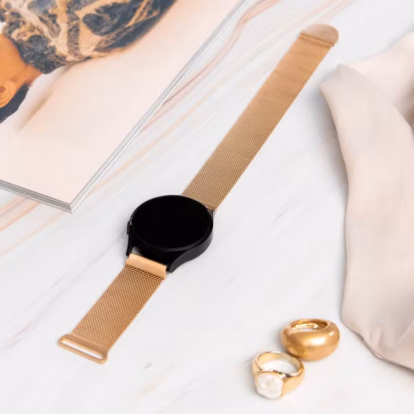 imoshion Milanees magnetisch bandje Fitbit Inspire - Maat M - Rosé Goud