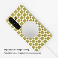Selencia Vivid Backcover met MagSafe Samsung Galaxy S25 - Check This Olive