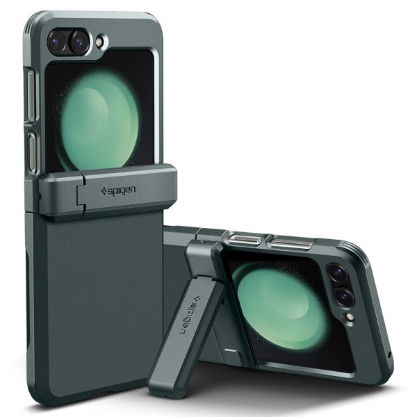 Spigen Tough Armor Pro Backcover Samsung Galaxy Z Flip 5 - Abyss Green