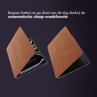 Accezz Leather Trifold Bookcase Apple iPad Pro 11 (2025) M5 / (2024) M4 - Cognac