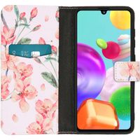 imoshion Design Softcase Bookcase Samsung Galaxy A41 - Bloem - Roze