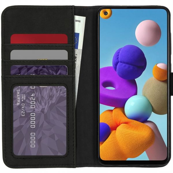 imoshion Luxe Bookcase Samsung Galaxy A21s - Donkerblauw