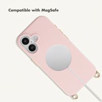 Selencia Rivièra MagSafe Back Cover with detachable hooks Apple iPhone 17 - Sorbet Pink