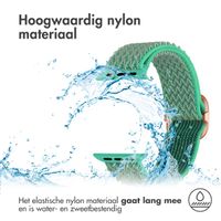 imoshion Elastisch nylonbandje Apple Watch Series 1 t/m 9 / SE (38/40/41 mm) | Series 10 / 11 (42 mm) - Turquoise