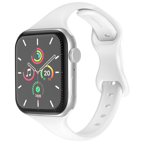 imoshion Slim siliconen bandje Apple Watch Series 1 t/m 9 / SE (38/40/41 mm) | Series 10 (42 mm) - Wit