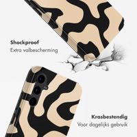 Selencia Vivid Backcover Samsung Galaxy S25 FE - Art Wave Black