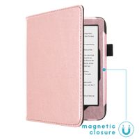 imoshion Vegan Leather Bookcase Kobo Clara HD - Rosé Goud