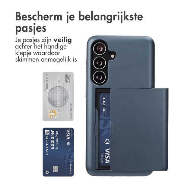 imoshion Backcover met pasjeshouder Samsung Galaxy S25 FE - Donkerblauw