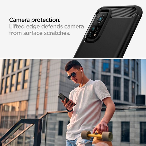 Spigen Rugged Armor Backcover Xiaomi Mi 10T (Pro) - Zwart